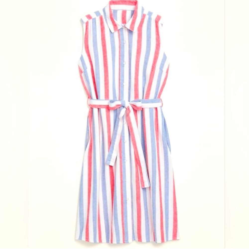 Old Navy Red, White, and Blue Striped Dress